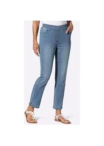 7/8-Jeans Inspirationen, Damen, Gr. 36, Normalgr&ouml;&szlig;en, blau, bleached, 78% Baumwolle, 20% Polyester, 2% Elasthan, unifarben, 7/8-L&auml;nge, Jeans