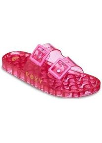 Sandale Roxy "Kattie Glitter", Damen, Gr. 7(37), sangria sunset, Obermaterial:Obermaterial: 95% Synthetik-PVC/ 5% Synthetik-Kunststoffschnalle, Futter: N/A, Laufsohle: 100% Synthetik-PVC;, Schuhe Sandale
