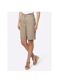 Bermudas Heine, Damen, Gr. 38, Normalgr&ouml;&szlig;en, beige, 100% Lyocell, unifarben, Hosen Bermudas