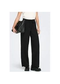 Schlupfhose Only "ONLALTA MW STRING WIDE PANT PNT ZLO", Damen, Gr. XL, L&auml;nge 32, schwarz, Web, Obermaterial: 98% Polyester, 2% Elasthan, unifarben, lang, Hosen Schlupfhose, Materialmix, weite Beinform