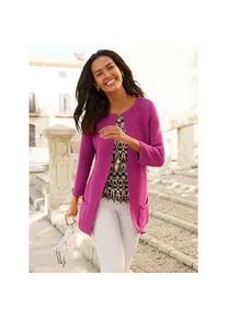 Strickjacke Casual Looks, Damen, Gr. 54, erika, 80% Polyacryl, 20% Baumwolle, unifarben, Strickjacken Strickjacke