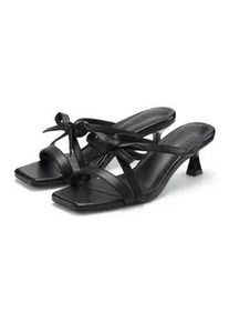 Pantolette LSCN BY LASCANA, Damen, Gr. 36, schwarz, Obermaterial: 100% Lederimitat. Decksohle: 100% Lederimitat. Futter: 100% Textilmaterial. Laufsohle: 100% Synthetik, unifarben, Schuhe Pantolette, Mule, Sandale, offener Schuh, in Karree-Form mit Kitten-Heel