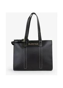 Shopper Valentino BAGS "AURY RE", Damen, Gr. B/H/T: 35cm x 26cm x 13cm, schwarz, Lederimitat, Taschen Shopper, Damen Umh&auml;ngetasche, Tragetasche, Schultertasche mit Kontrastn&auml;hten
