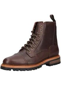 Schn&uuml;rstiefelette Clarks "Clarks Stiefelette Leder", Herren, Gr. 41, braun, Leder, Schuhe Schn&uuml;rstiefelette