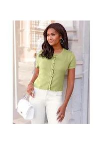 Bolero Lady, Damen, Gr. 52, pistazie, 55% Baumwolle, 45% Viskose, unifarben, Strickjacken Bolero