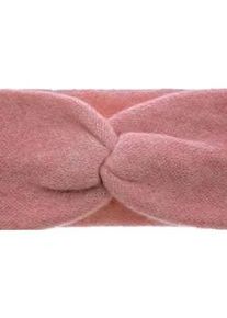 Stirnband Zwillingsherz "Classic", Damen, old rose, Strick, Kaschmir, M&uuml;tzen Stirnband, Knoten vorn, Cashmere, Feinstrick