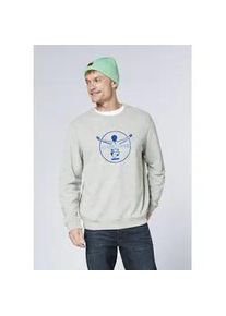 Sweatshirt Chiemsee, Herren, Gr. L (52/54), neutral gray melange, 90% Baumwolle, 10% Viskose, Rundhals, Sweatshirts Sweatshirt