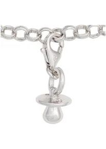 Charm-Einh&auml;nger Jobo "Charm Baby-Schnuller", silber 925, Charms, Damen, Silber 925 (Sterlingsilber), 925 Silber rhodiniert