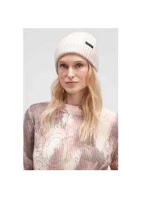 Strickm&uuml;tze SOCCX, Damen, Gr. onesize, wei&szlig;, Materialmix, unifarben, M&uuml;tzen Strickm&uuml;tze, mit breitem Umschlag