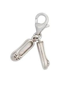 Charm-Einh&auml;nger Jobo "Charm Schuhe Ballerina", silber 925, Charms, Damen, Silber 925 (Sterlingsilber), 925 Silber rhodiniert