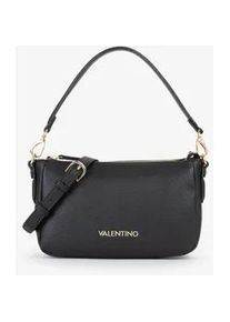 Schultertasche Valentino BAGS "BRIXTON", Damen, Gr. B/H/T: 25cm x 15,5cm x 7,5cm, schwarz, Lederimitat, Taschen Schultertasche, Damen Henkeltasche, Umh&auml;ngetasche mit Logo