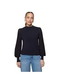 Strickpullover Zero "Damen mit hohem Kragen", Damen, Gr. 34, hydrangea, Strick, Obermaterial: 72% Viskose, 28% Polyester, unifarben, figurumspielend normal, weit B&uuml;ndchen krempelbar, Pullover Strickpullover, Plain/ohne Details