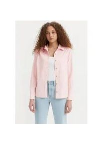 Levi's Hemdbluse LEVI'S "The Classic", Damen, Gr. M (38), potpourri poplin, Web, Obermaterial: 100% Baumwolle, figurumspielend h&uuml;ftlang, 1-Knopf-Manschette mit Schlitz, Blusen Hemdbluse, Kleine Logo-Stickerei auf der Brust