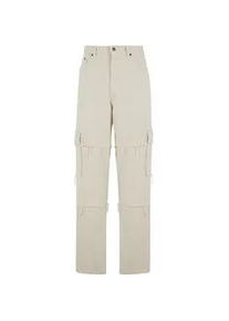Cargojeans Karl Kani "Karl Kani Og Fringed Baggy Cargo Pants", Herren, Gr. XL, US-Gr&ouml;&szlig;en, wei&szlig;, 100% Baumwolle, unifarben, Jeans