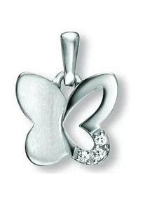 Kettenanh&auml;nger ONE ELEMENT "Zirkonia Schmetterling Anh&auml;nger aus 925 Silber", silber, Schmuckanh&auml;nger, M&auml;dchen, Silber 925 (Sterlingsilber), Kettenanh&auml;nger, Kleines Statement &ndash; pers&ouml;nlich, stilvoll, alltagstauglich