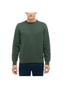 Sweatshirt Mustang "Herren Style Clio", Herren, Gr. L, khaki, 80% Baumwolle, 20% Polyester, regular fit, Rundhals, Sweatshirts Sweatshirt