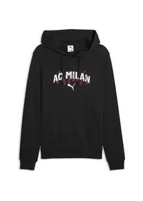 Hoodie Puma "AC Milan ftblCulture Hoodie Herren", Herren, Gr. XL, schwarz, wei&szlig;, Obermaterial: 68% Baumwolle, 32% Polyester; Kapuzenfutter: 100% Baumwolle; Rippe: 3% Elasthan, 97% Baumwolle, normal, Sweatshirts Hoodie