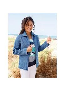 Jeansblazer Casual Looks "Jeans-Jacke", Herren, Gr. 52, blau, bleached, 99% Baumwolle, 1% Elasthan, Blazer