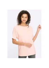 Rundhalspullover Heine "Pullover", Damen, Gr. 40, hellros&eacute;, 100% Baumwolle, unifarben, Pullover Rundhalspullover