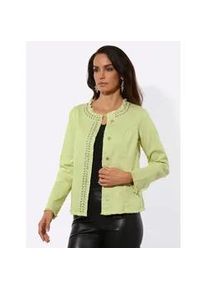 CR&Eacute;ATION L Jeansblazer CREATION L "Lyocell-Baumwoll-Mix-Blazer", Herren, Gr. 52, pistazie, 56% Baumwolle, 19% Polyester, 14% Lyocell, 10% Viskose, 1% Elasthan, Blazer