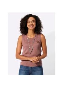 Pullunder Casual Looks "Stricktop", Damen, Gr. 54, rosenholz, 100% Polyacryl, unifarben, Pullover Pullunder