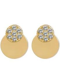 Adelia&acute;s Paar Ohrh&auml;nger ADELIA ́S "Damen Ohrringe &ndash; Ohrstecker aus 333 Gold mit Zirkonia", Damen, Gr. Damen, gold, Ohrringe, Sch&ouml;ne Geschenkidee zum Jubil&auml;um