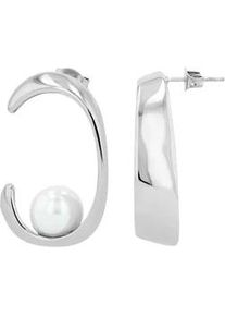 Adelia&acute;s Paar Ohrh&auml;nger ADELIA ́S "Damen Ohrringe aus Edelstahl mit Perle", Damen, Gr. Damen, Edelstahl, silber, Ohrringe, Perfekt zum Verschenken an besondere Menschen