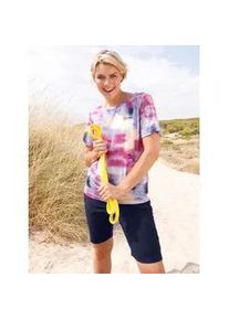 Funktionsshirt Catamaran "Funktions-Shirt", Damen, Gr. 40/42, wei&szlig;, marine, gestreift, 90% Polyester, 10% Elasthan, gemustert, gestreift, unifarben, Rundhals, Shirts Funktionsshirt