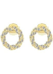 Adelia&acute;s Paar Ohrh&auml;nger ADELIA ́S "Damen Ohrringe &ndash; Ohrstecker aus 925 Silber", Damen, Gr. Damen, Silber 925 (Sterlingsilber), gold, Ohrringe, Geschenkidee: zeitlos und vielseitig