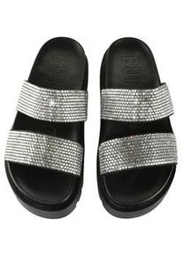 Sandale Buffalo "Buffalo RAYA TSS SPARK", Damen, Gr. 41, schwarz, silber, Polyurethan, unifarben, Schuhe Sandale