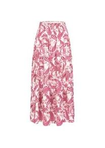 Sommerrock CLOUD 5IVE "CLOUD 5IVE Maxi Skirt with paisley print", Damen, Gr. XL, pink, 95% Polyester, 5% Elasthan, normal, R&ouml;cke