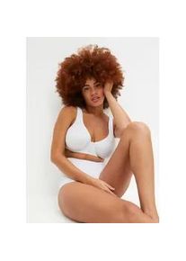 Minimizer-BH bonprix "Minimizer-BH mit gepolsterten Tr&auml;gern", Damen, Gr. 95, Cup C, wei&szlig;, Obermaterial: 80% Polyamid, 20% Elasthan. Futter: 80% Polyamid, 20% Elasthan. Spitze: 85% Polyamid, 15% Elasthan, BHs Minimizer-BH, mit gepolsterten Tr&auml;gern, nahtlos vorgeformte Cups