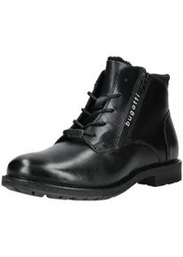Schn&uuml;rstiefelette Bugatti "Bugatti Stiefelette Nappaleder", Herren, Gr. 42, schwarz, Nappaleder, Schuhe Schn&uuml;rstiefelette