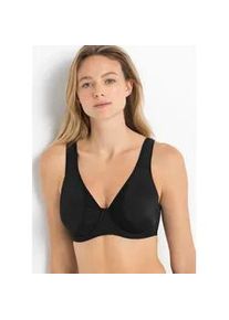 Minimizer-BH bonprix "Minimizer-BH mit gepolsterten Tr&auml;gern", Damen, Gr. 95, Cup E, schwarz, Obermaterial: 80% Polyamid, 20% Elasthan. Futter: 80% Polyamid, 20% Elasthan. Spitze: 85% Polyamid, 15% Elasthan, BHs Minimizer-BH, mit gepolsterten Tr&auml;gern, nahtlos vorgeformte Cups