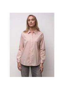 Langarmbluse Street One, Damen, Gr. 44, faded rose, Web, 79% Baumwolle, 19% Polyamid, 2% Elasthan, gestreift, normal normal, V-Ausschnitt, B&uuml;ndchen, Blusen, aus Baumwolle mit Stretchanteil