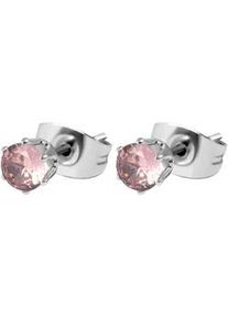 Adelia&acute;s Paar Ohrh&auml;nger ADELIA ́S "Damen Ohrringe &ndash; Ohrstecker aus Edelstahl mit Zirkonia", Damen, Gr. Damen, Edelstahl, silber, Ohrringe, Ideal als Geschenk f&uuml;r besondere Anl&auml;sse