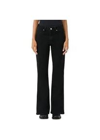 5-Pocket-Jeans QS, Damen, Gr. 38, L&auml;nge 32, schwarz, Denim/Jeans, Obermaterial: 84% Baumwolle, 14% Polyester, 2% Elasthan. Futter: 70% Polyester, 30% Baumwolle, unifarben, normal lang, Jeans 5-Pocket-Jeans, mit Schlag und Stretch