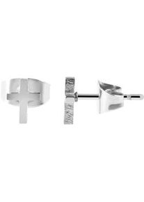 Adelia&acute;s Paar Ohrh&auml;nger ADELIA ́S "Unisex Ohrringe &ndash; Ohrstecker Kreuz aus Edelstahl", Damen, Gr. Unisex, Edelstahl, silber, Ohrringe, Sch&ouml;ne Geschenkidee zum Jubil&auml;um