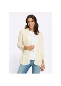 Strickjacke Inspirationen, Damen, Gr. 36, champagner, 100% Polyacryl, unifarben, Strickjacken Strickjacke