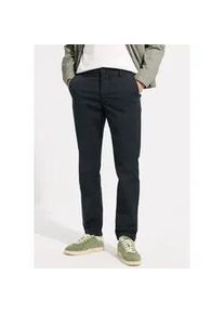 Chinohose Street One MEN, Herren, Gr. 33, L&auml;nge 34, schwarz ink blau, Web, 98% Baumwolle, 2% Elasthan, unifarben, regular fit kn&ouml;chellang, Hosen Chinohose, Middle Waist