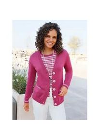 Strickpullover Casual Looks "Twinset", Damen, Gr. 54, erika, ecru, geringelt, 100% Baumwolle, gemustert, gestreift, unifarben, Pullover Strickpullover