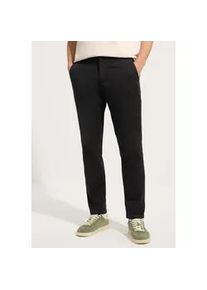 Chinohose Street One MEN, Herren, Gr. 34, L&auml;nge 30, schwarz, Web, 98% Baumwolle, 2% Elasthan, unifarben, regular fit kn&ouml;chellang, Hosen Chinohose, Middle Waist