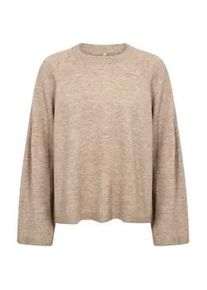 Strickpullover soyaconcept "Soya Concept Sweater SC_ORLEAN", Damen, Gr. L, 98008 sand melange, Obermaterial: 74% Polyacryl, 24% Polyester, 2% Elasthan, Pullover Strickpullover
