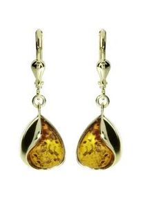 Paar Ohrh&auml;nger OSTSEE-SCHMUCK "- Jeska - Gold 585/000 - Bernstein" Gr. 30, gold (gold 585, goldfarben, gelb), Ohrringe, Damen, Gelbgold 585