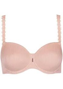 B&uuml;gel-BH LISCA "B&uuml;gel BH Gracia", Damen, Gr. 95, Cup D, beige (peach champagne), T&uuml;ll, Obermaterial: 81% Polyamid PA. 16% Elasthan EL. 3% Polyester PES., BHs B&uuml;gel-BH