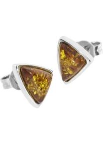 Paar Ohrstecker OSTSEE-SCHMUCK "- Reia - Silber 925/000 - Bernstein" Gr. 10, silber (silber 925, silberfarben, wei&szlig;), Ohrringe, Damen, Silber 925 (Sterlingsilber)