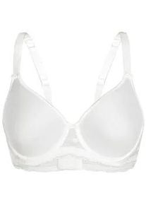 Sassa Mode T-Shirt-BH SASSA "Spacer BH DOTTED MESH", Damen, Gr. 75, Cup B, beige (elfenbein), Stoff, Obermaterial: 83% Polyamid PA. 17% Elasthan EL., BHs T-Shirt-BH