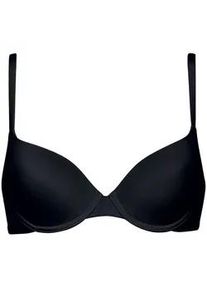 Schalen-BH LISCA "Schalen BH Bella", Damen, Gr. 80, Cup B, schwarz, Stoff, Obermaterial: 90% Polyamid PA. 10% Elasthan EL., BHs Schalen-BH