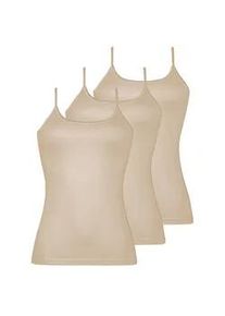 Achseltop Nina von C. "3er Pack Damen Tr&auml;gerhemd Daily", Damen, Gr. 38, N-Gr, beige (nude), Obermaterial: 100% Baumwolle CO., Unterhemden