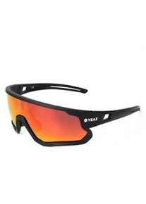 Sportbrille YEAZ "Sport-Sonnenbrille Black/Red SUNRISE", Damen, rot, Sonnenbrillen